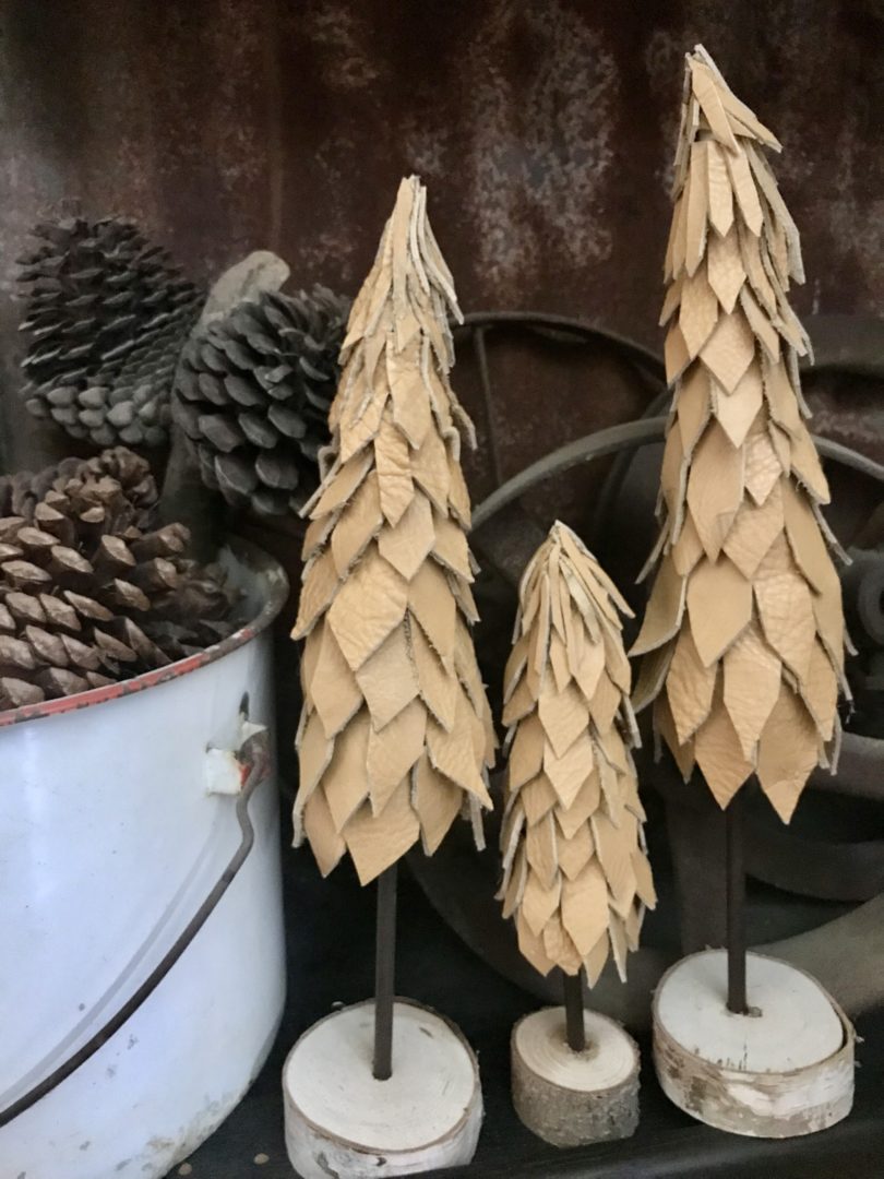 Bring Rustic Elegance to your Holidays with these Leather Trees! - Image 3