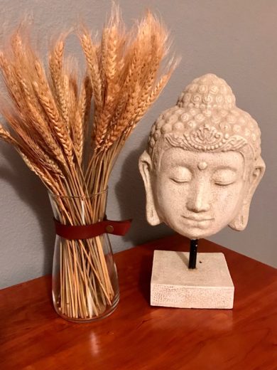 Glass Vase with Leather Accent