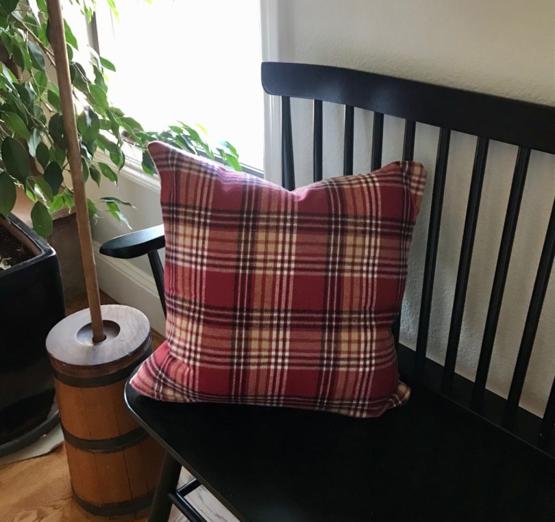 Christmas Antler Hand Painted Pillow - Image 2